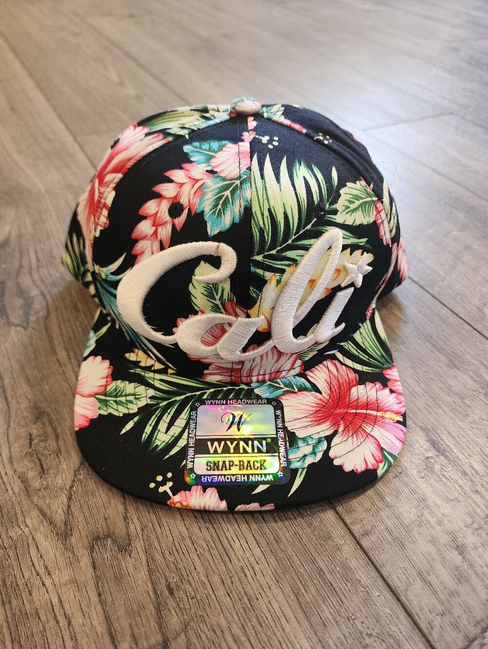 Cali Cap Floral Hawaiian Snapback Embroidered Tropical Hat Flat-Bill